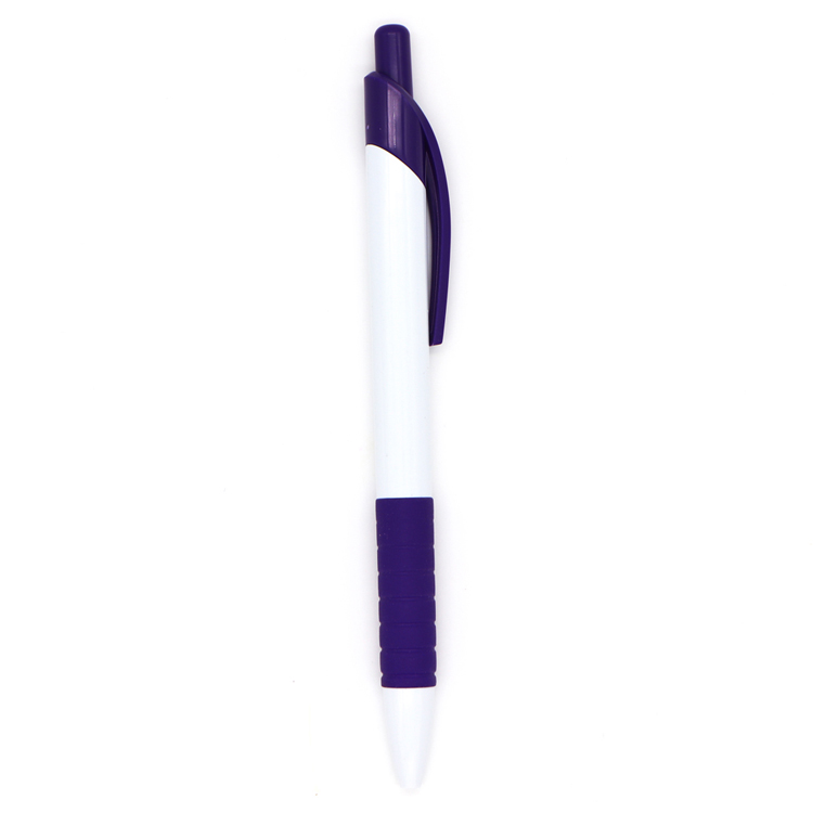 Promotional cheap colored  plastic push ballpoint pen customized company logo